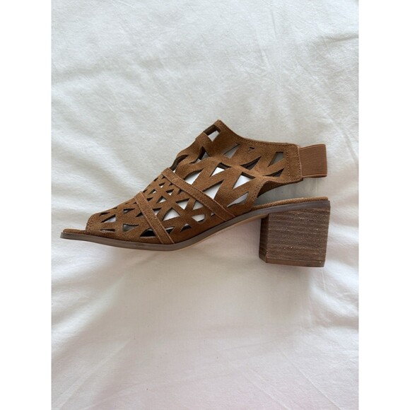 Steve Madden NWOT Women's Brown  Estee Caged Dress Sandal Size 9M - Picture 2 of 7